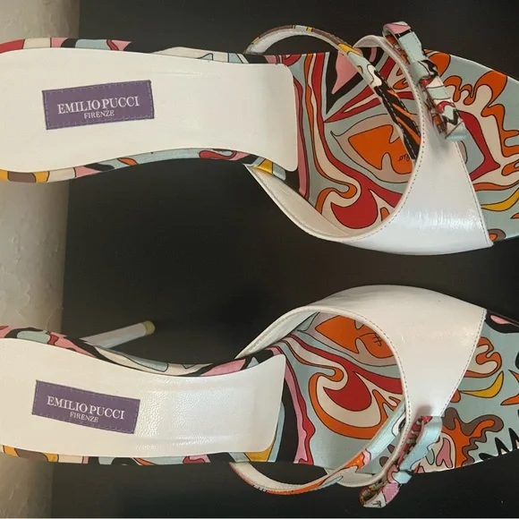 Emilio Pucci High Heeled Sandals Size 41 New in Box - Picture 9 of 16